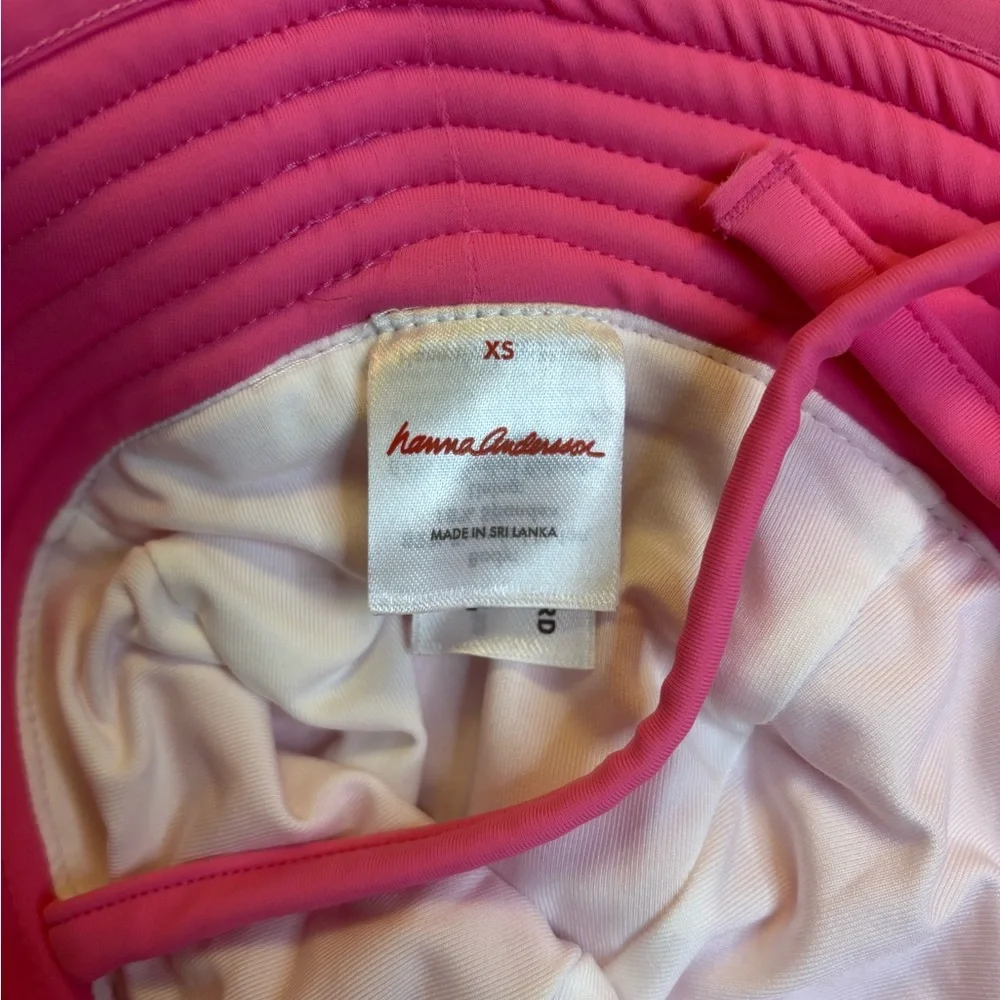 NWT Hanna Andersson Baby Swim Sun Hat, Pink Flash,‎ Size XS